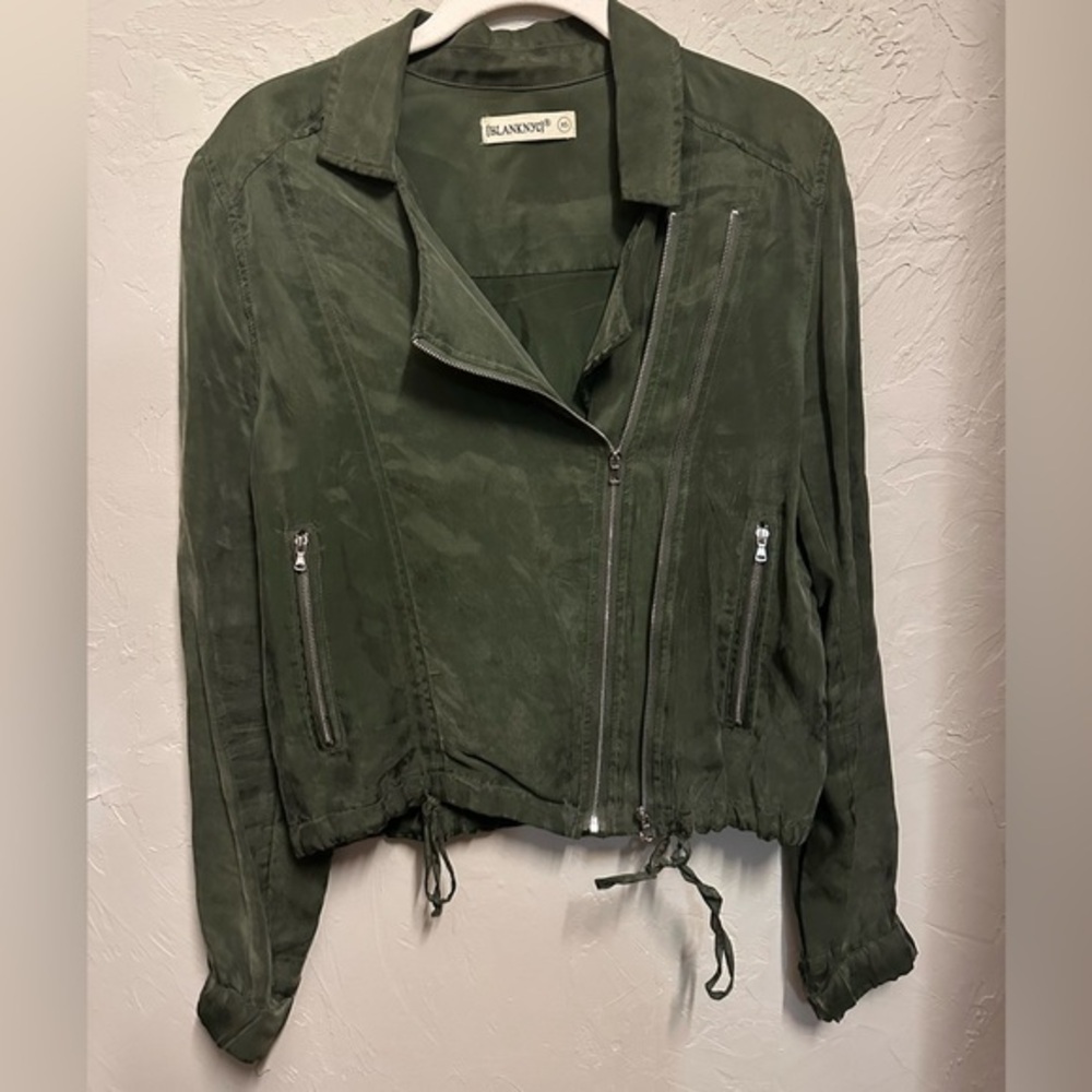 Green Blank NYC Bomber Jacket - xsmall